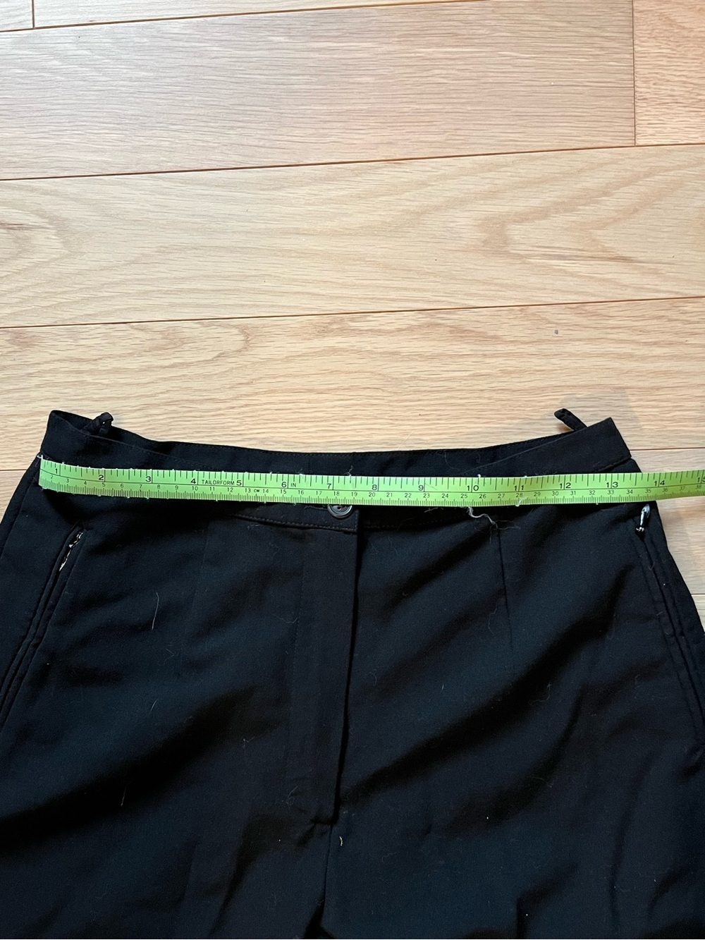 Piazza Sempione Italian Wool Black Tailored Trousers IT 42 US 6 - Picture 7 of 9
